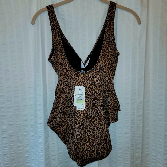 NWT* Tommy Bahama*Sun Cat Clara Wrap One Piece* Leopard Print* Sz 4 - Picture 6 of 6